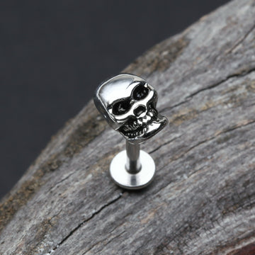 Detail View 1 of Apocalyptic Skull Steel Labret